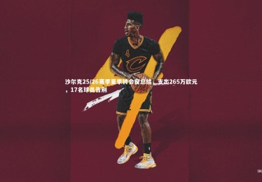 KAIYUN开云|沙尔克25/26赛季夏季转会窗总结，支出265万欧元，17名球员告别